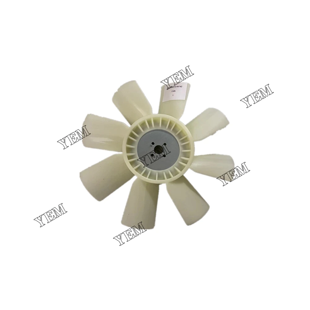 Excavator Accessories Fan Cooling YM123910-44742 for Komatsu Backhoe WB140-2 WB150-2 WB140-2T WB140-2N Industrial Engine Parts