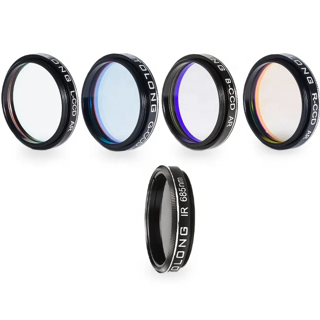 Night Vision Planetary Photography Filters Kit LRGB Ir Pass 685nm Filters Uv Ir Cut Kit for Astronomical Camera Lens