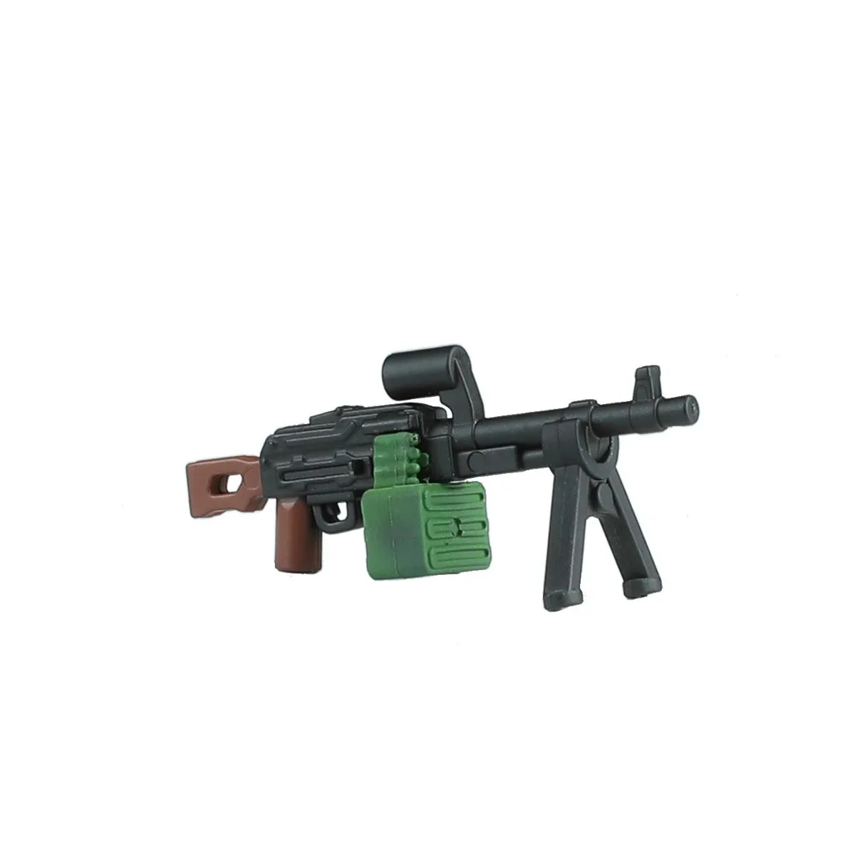 Mini Military Weapon PKM Machine Gun Modern Equipment Model Building Block Toy