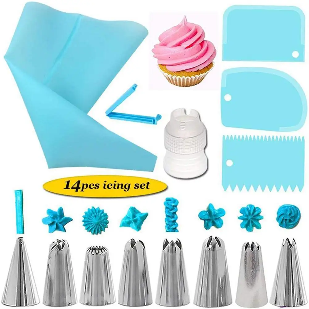 Kingwise Wholesale Reusable Large Silicone Piping Bag Converter Cake