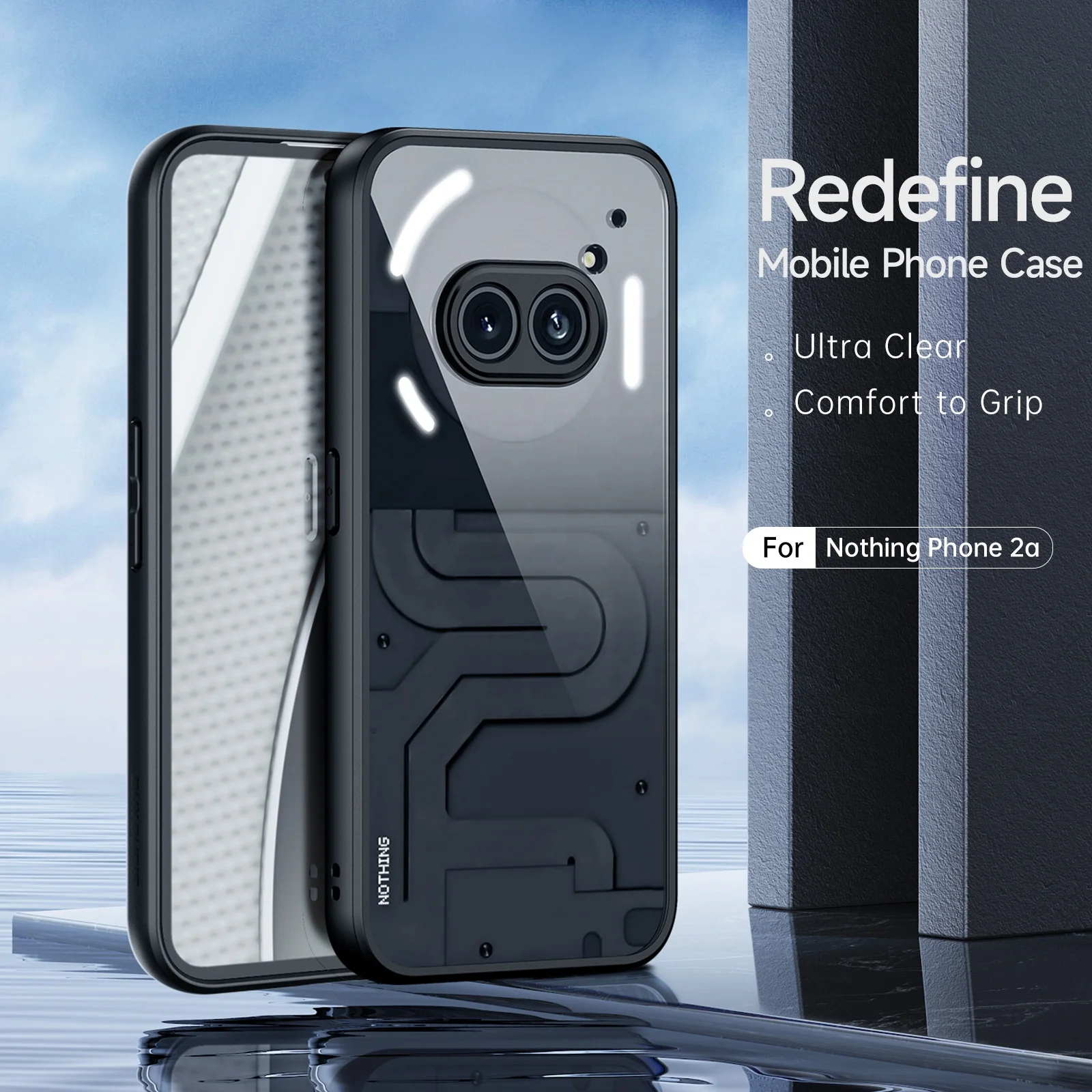 DUX DUCIS Aimo Series Back Cover for Nothing Phone 2A Shockproof Transparent Hard PC Back for Nothing Phone 2 Phone Case