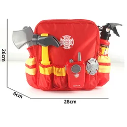 Новинка 2022, оптовая продажа, игрушки для игр, пожарный, инструменты для ролевых игр, набор рюкзаков, основной пожар, набор основных инструментов