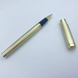High Quality Luxury Classic Gold Metal Roller Pen Custom Logo Business Gift  Office Supplies Promotion 1.0mm Metal Roller Pen