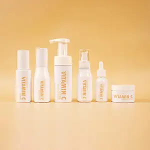 Skin Care Product Face Vitamin c Set Natural Organic Facial Vc 5 Pieces Whitening Vitamin c Skin Care Set