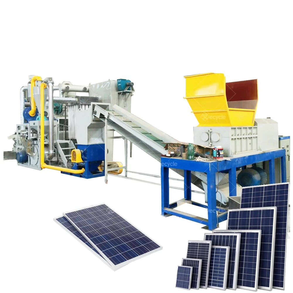 New Technology Aluminum Solar Panel Frame Disassembling Machinery Aluminum Frame Dismantling System for Photovoltaic Panels