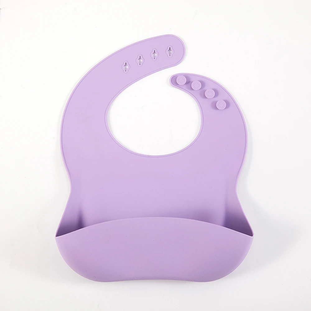 Customizable lovely simple solid silicone feeding set bib fork spoon bowl cup set Easy to clean details