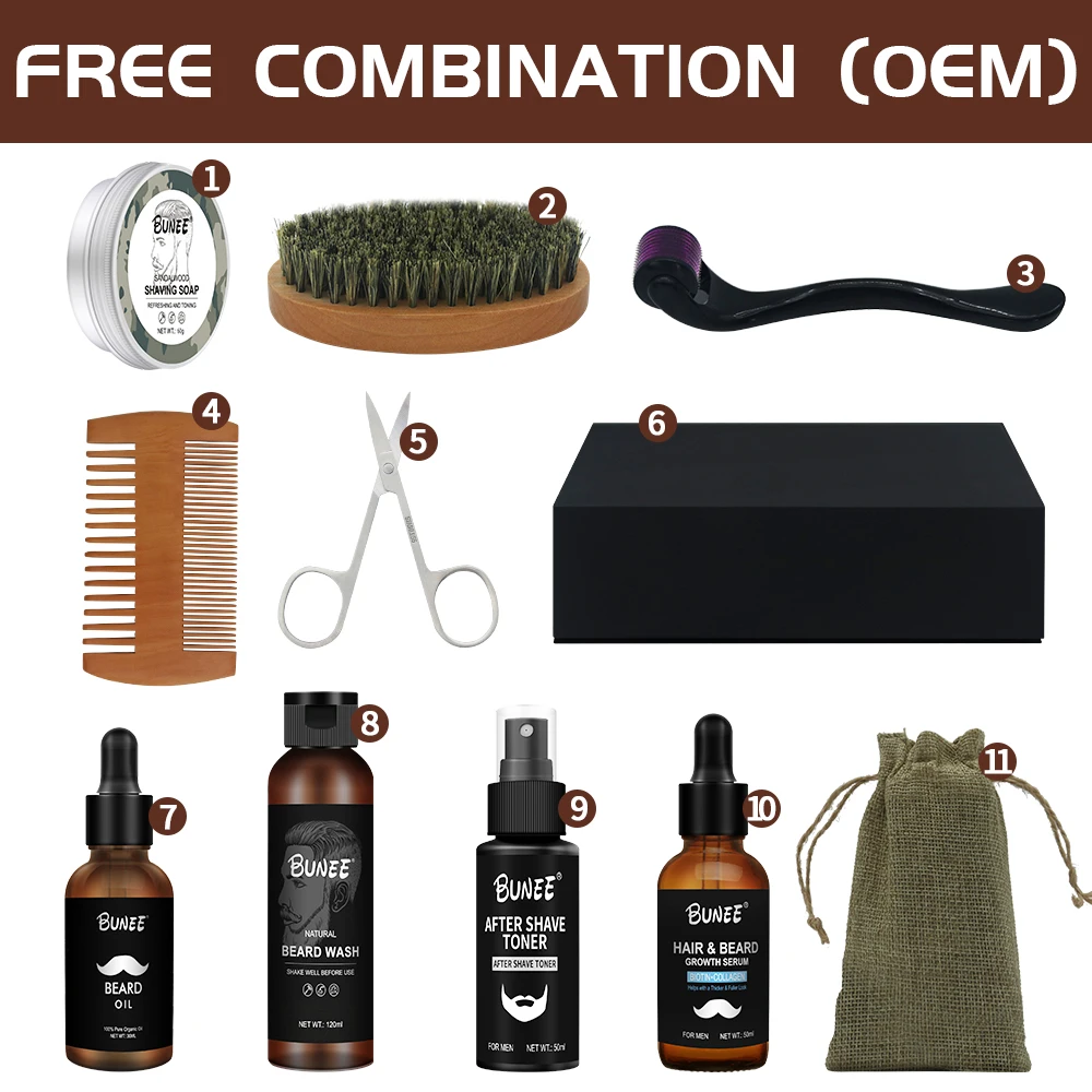 Private Label 100 Natural Pure Beard Growth Oil Organic Natural Mens