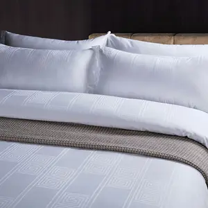 Premium Wrinkle Resistant 5 Star Hotel Bed Linen 100% Cotton 300TC Satin Finish Deep Pocket Fitted Sheet Set