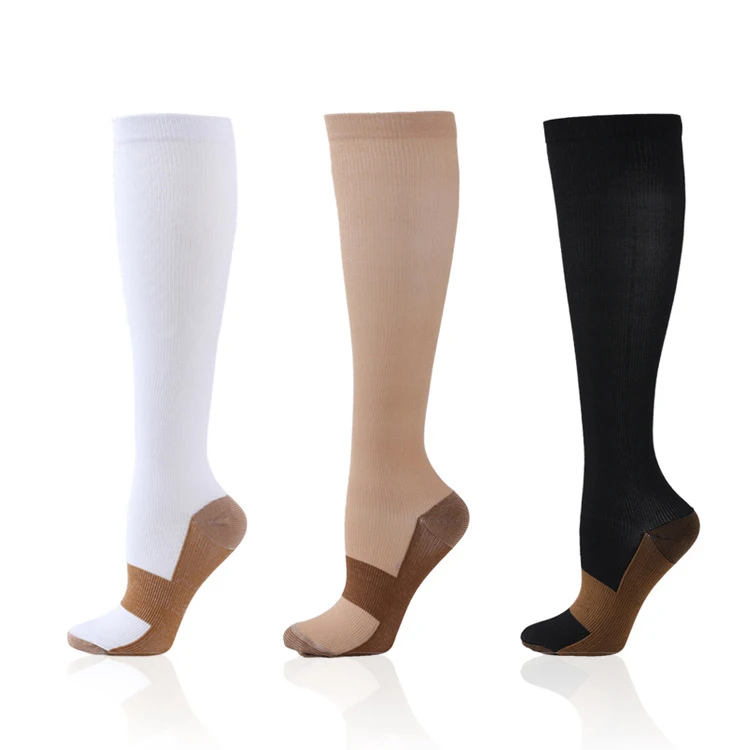 Sira Beauty Unisex Anti-fatigue Graduated Copper Compression Socks