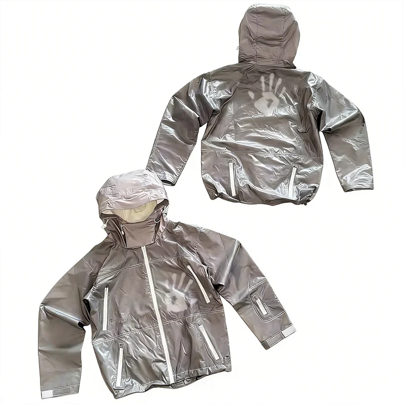 Men Custom Nylon Heat Reactive Temperature Thermochromatic Color Changing Waterproof Windproof Outdoor Hiking Jacket gallery 2