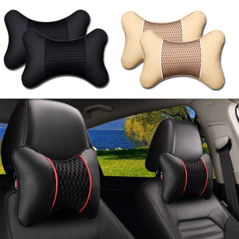 Подголовник автомобиля из искусственной кожи