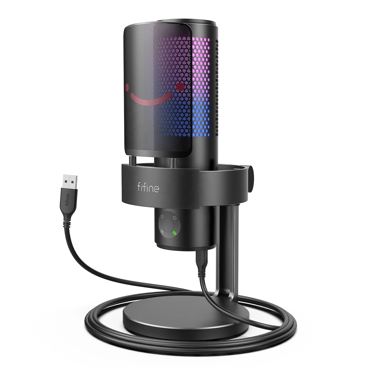 Fifine RGB Gaming Microphone - Versatile and High-quality