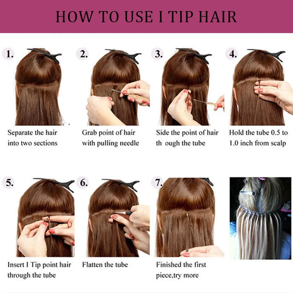 I Tip Echthaar-Extensions Brazilian Fusion 50 Strähnen Naturschwarz_voghion.com