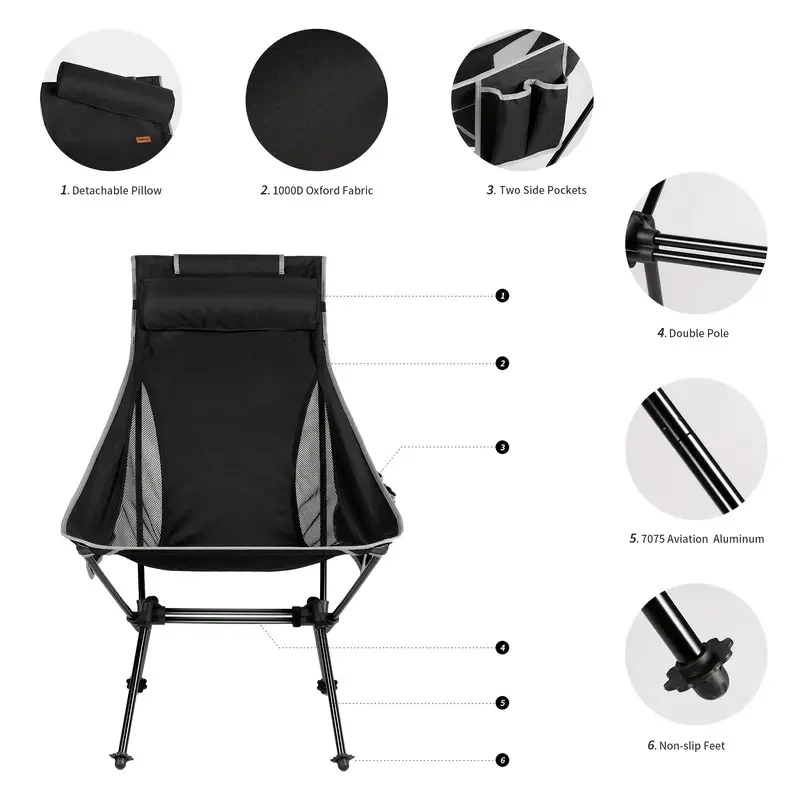 Lightweight Portable Carry Bag Durable Outdoor Quad Beach Chairs