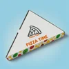 Caja personalizada para porciones triangulares de pizza
