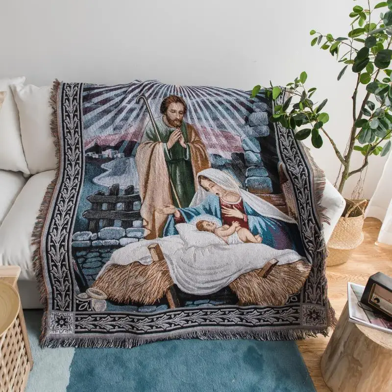 Israel Prayer Mat Blanket Carpet Tapestry Sofa Knit Throw Towel Christian Gift Jewish Judaical Decorative Blanket