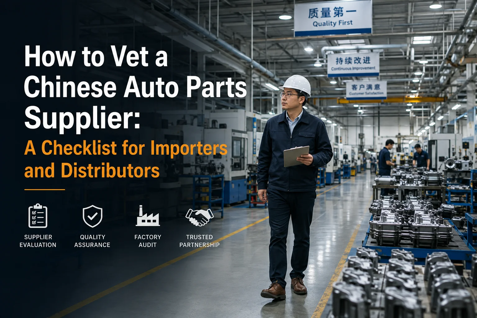 Factory audit of a Chinese auto parts supplier for importer verification