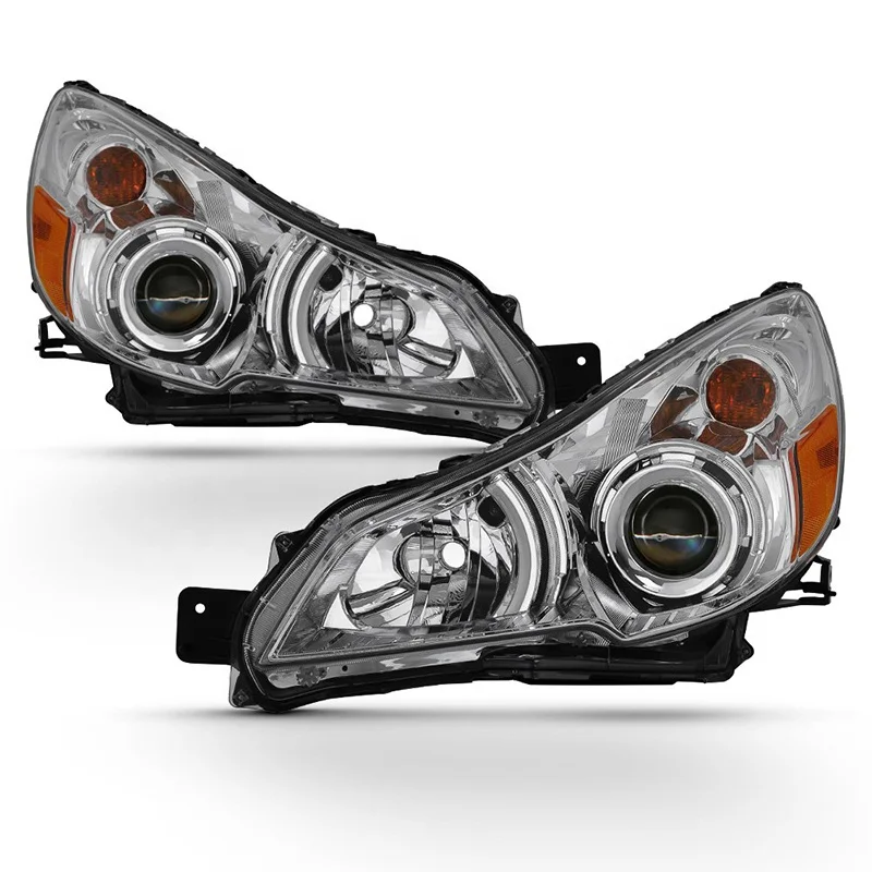 Auto Headlight Apply to SUBARU OUTBACK LEGACY 2010 2011 2012 2013 2014  Projector Black Headlights Head Lamp