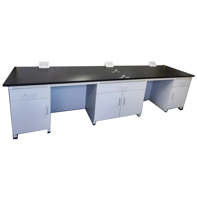 More than 20 years experience dental lab steel-wood chemistry laboratory table side bench high quality factory directly sell