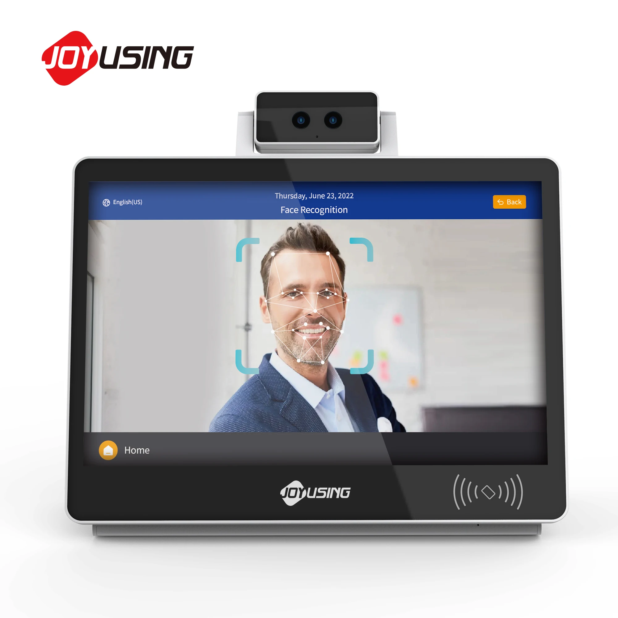 Good Price Desktop Smart Terminal Powerful Android Tablet Smart Visitor Manager with Face Scanner and Card Reader