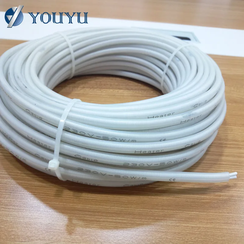 Silicone Rubber Parallel Constant Wattage Heating Cable Soil Heating Cable