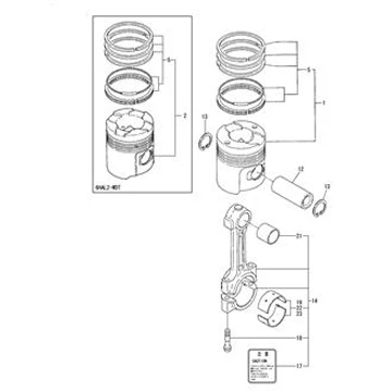 Factory Price Bush ,Piston Pin 126650-23120 for Yanmar 6HAL2 6HAL2-WHT Engine