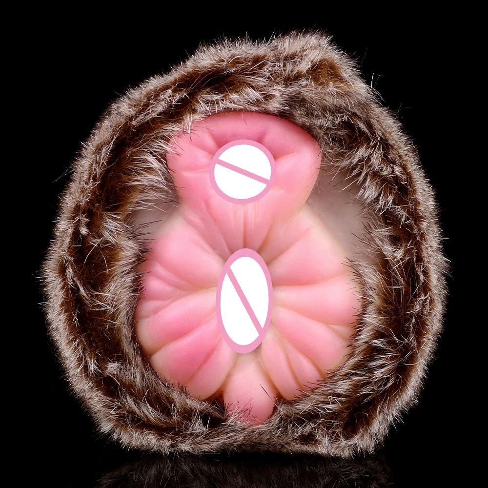 GEEBA Lion Plush Male Masturbator - Double Channel Sex Toy for Men, Ideal  for Male Pleasure and Satisfaction, CE ROSH Certified