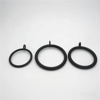 Factory supply 1.5inch 38 x 4 mm metal black rod O ring for curtain hook