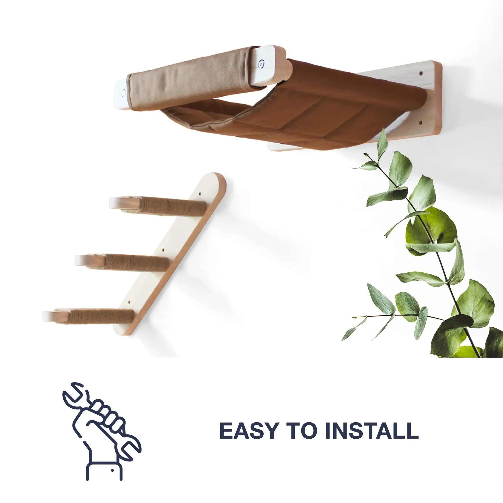 Wooden Cat Wall Shelves Perches Wooden Cat Hammock Wall Mounted Cat