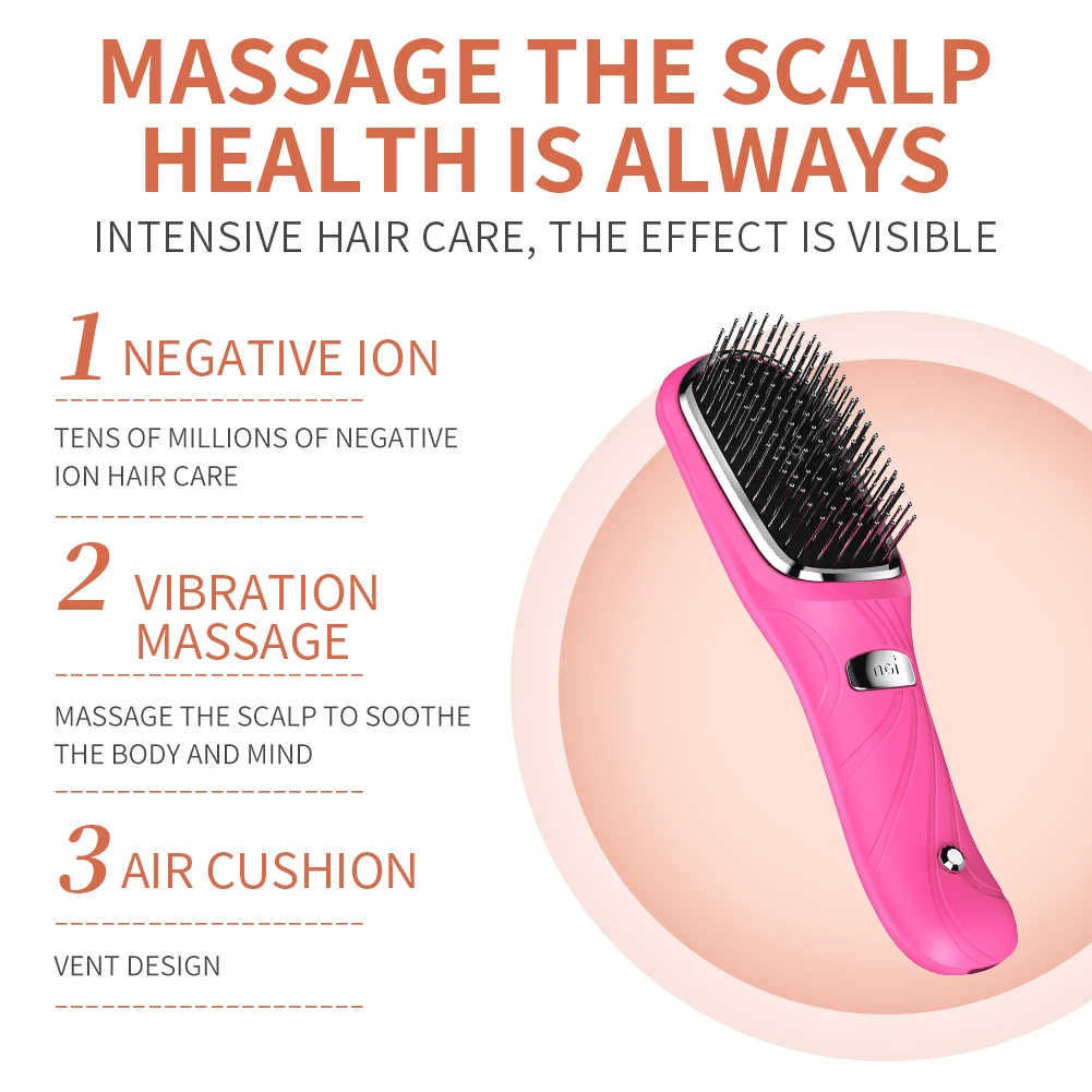 MK-305 Горячая Распродажа портативная электрическая ионная Массажная щетка для