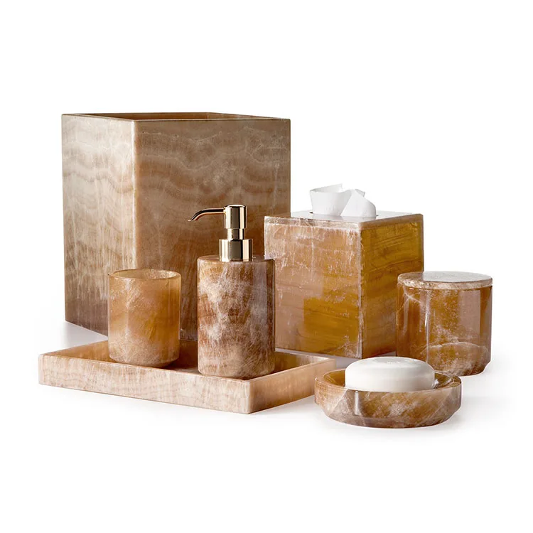 product natural stone bathroom accessories accessory set-5