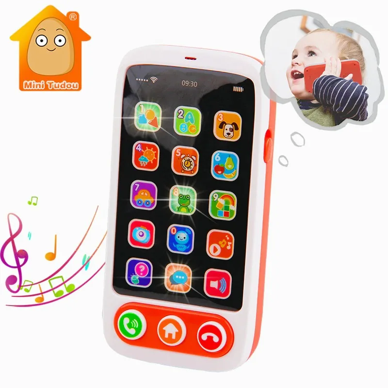 Kids  English Machine  Light Musical Babyphone Children Educational Toys Babies Telephone Learning Toys Baby Mobile Phone