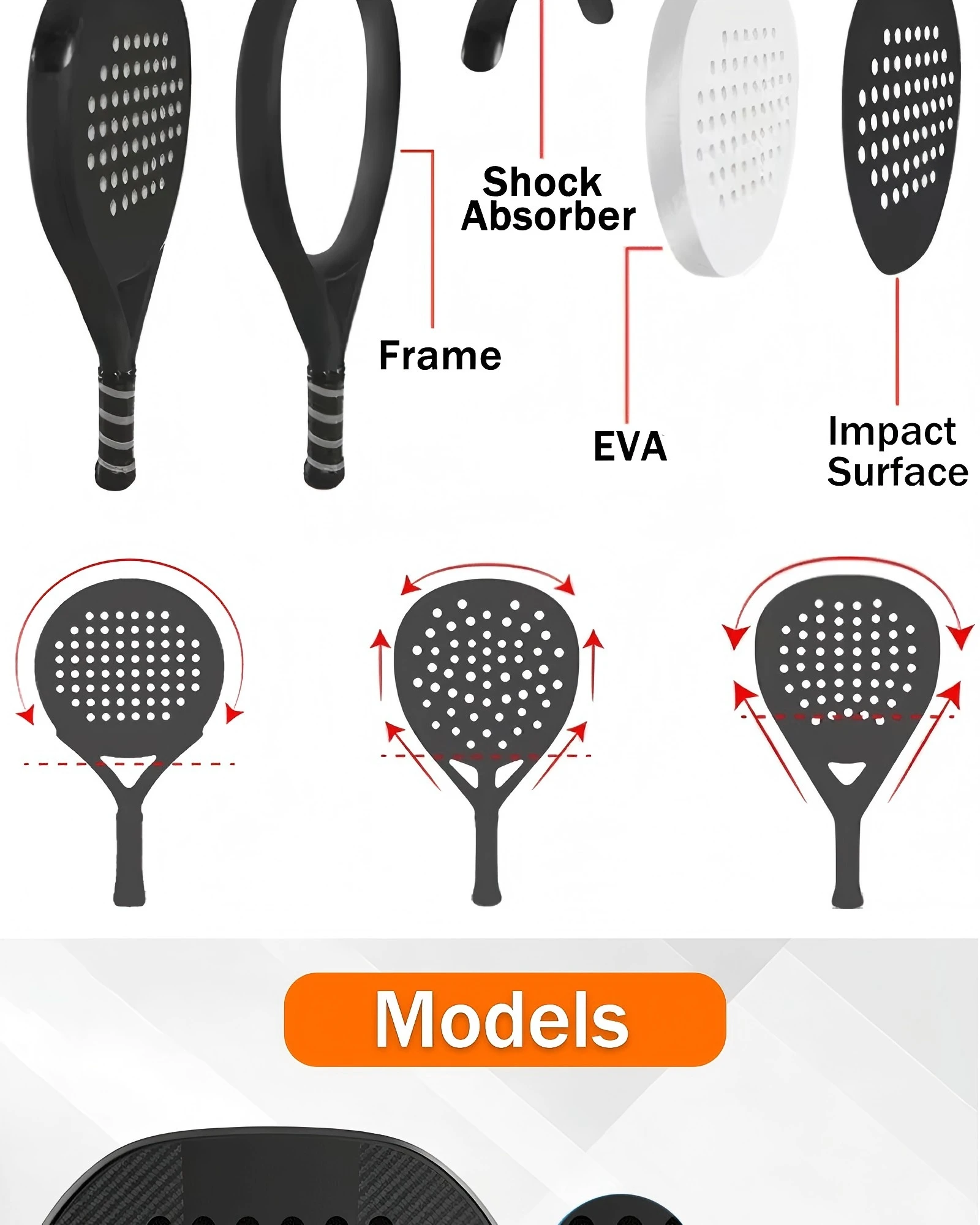 Customize Logo Diamond Tennis Paddle Racket Overgrip 12K18K Carbon Fiber Grip Lightweight Professional Polyester Net Pala De