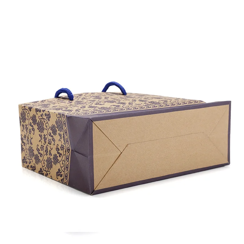 Saco de Papel Kraft Branco Personalizado com Logotipo, Saco Ecológico de Alta Qualidade com Cordão Reciclável