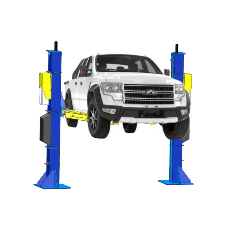 Baiwo 8-ton Large Two Column Hydraulic Lift 2 Post Car Lift Is Used for Lifting Trucks and Maintenance of Freight Cars