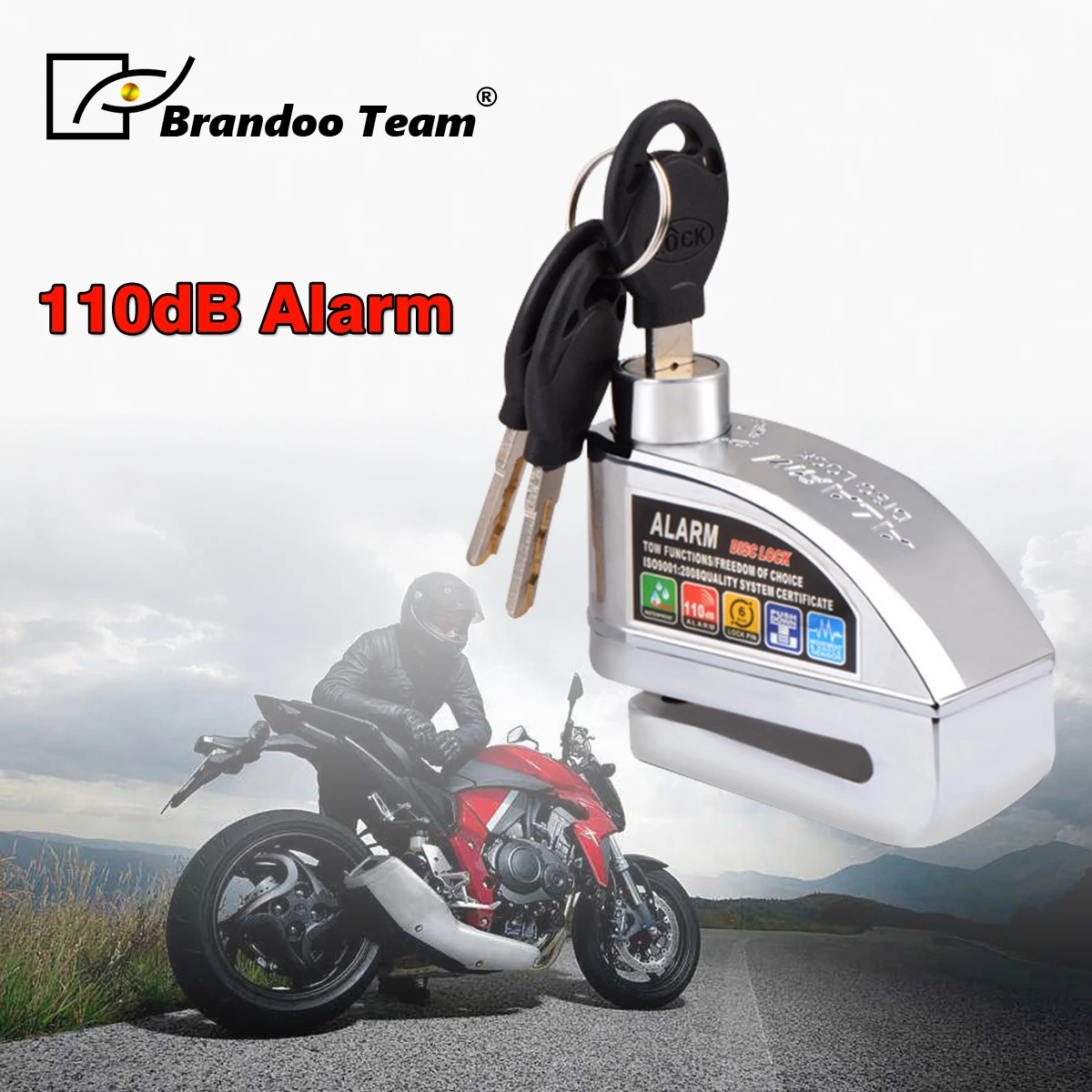 motorcycle wheel lock alarm