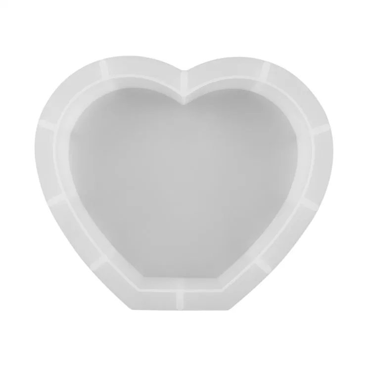 1pc Diy Crystal Resin Mold - 9-grid Mirror Finish Heart Shaped