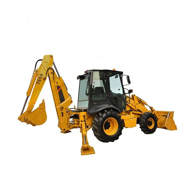 Large Breakout Backhoe Loader CLG765A  2ton 1.0cbm 0.2cbm Force Front End Loader