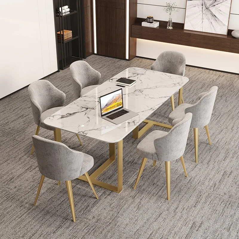 Nordic Dining Table And Chair Combination Rectangular Modern Simple