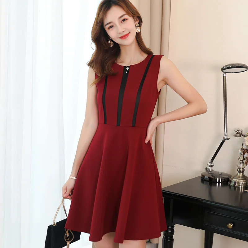 Beautiful Women Lady Casual Summer Smart Sleeveless Dresses Clothes - Buy  Dresses Women Lady,Lady Clothes Dresses,Summer Smart Casual Women Clothes  Product on Alibaba.com