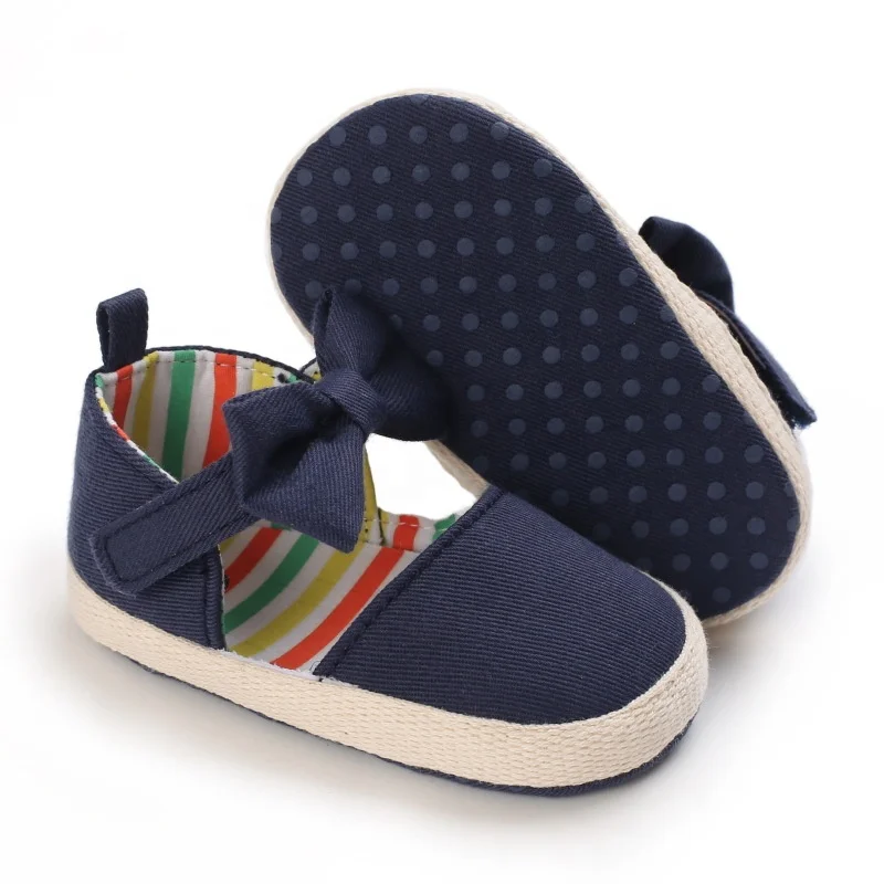 Soft Sole Cheap Cute Bow Baby Newborn Mary Jane Kids Toddler Girl Shoes