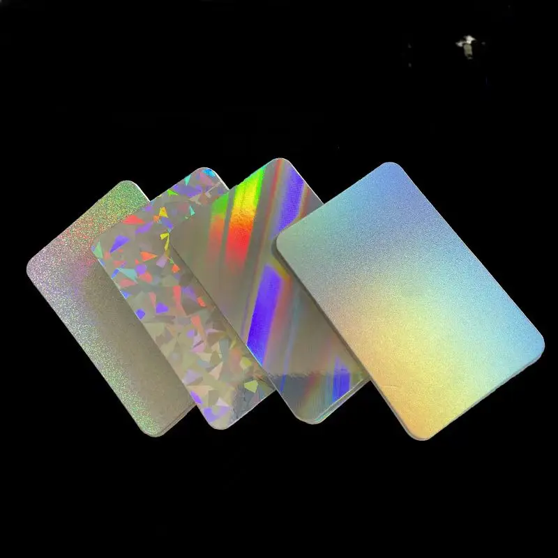 CR80 Shiny 3D Holographic Hologram Laser UV Ink PVC Card Foil