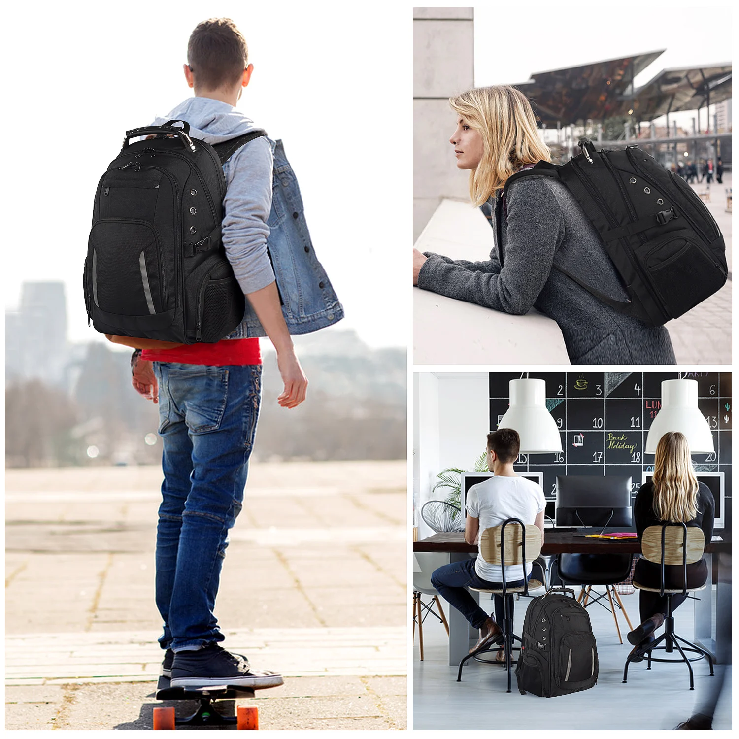 High Quality Laptop Backpacks Men Women Waterproof Travel Backpacks