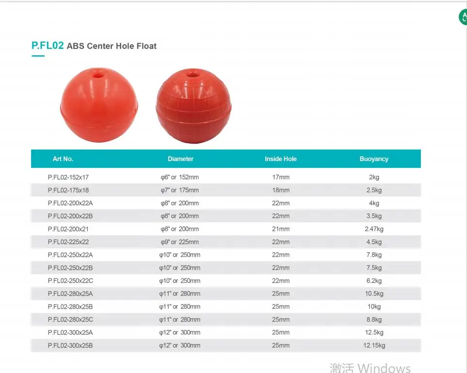 HDPE Sea Floating Navigation Buoy Marine Accessories Supply Fishing Buoy