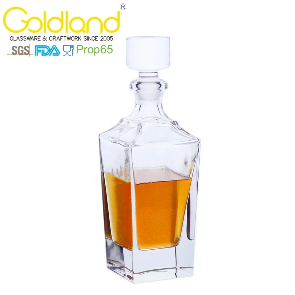 Custom Crystal Whiskey Decanter Classic Engraved Glass Spirit Decanter Hand Cut Liquor Decanter