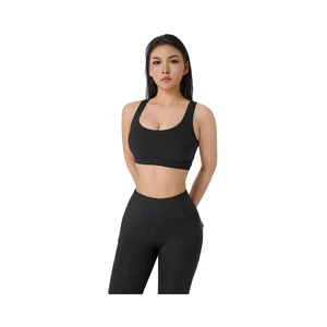 China Supplier Two Piece Set Women Clothing Workout Sports Clothing Tight Leggings Yoga Set  Women  Gym  Yoga  Wear