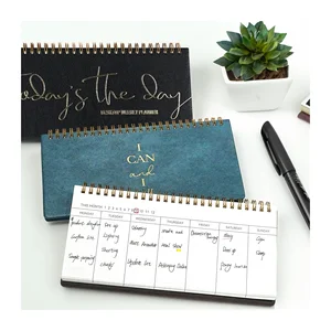 Factory Price Notebooks Customised Daily Desk Calendars Schedule Agenda 52 Weeks Journals Weekly Gift Record Planners for Office