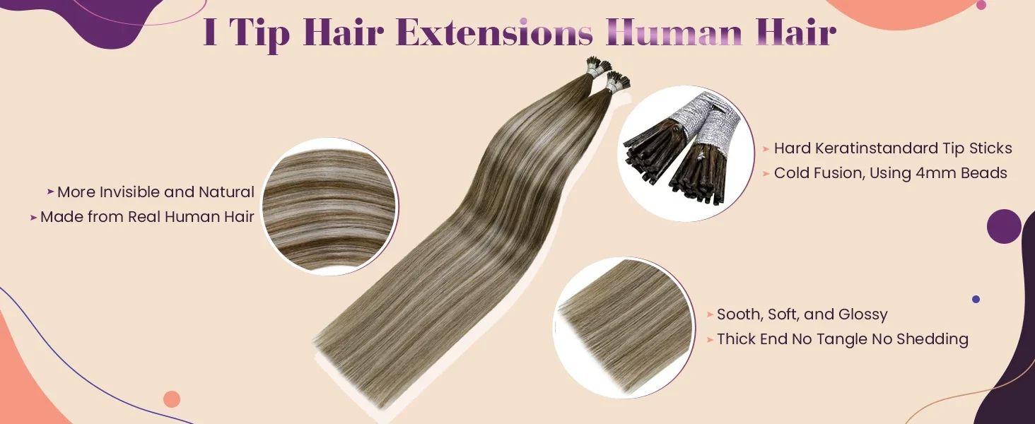 Extensions à chaud i-tip cheveux humains remy raides_voghion.com