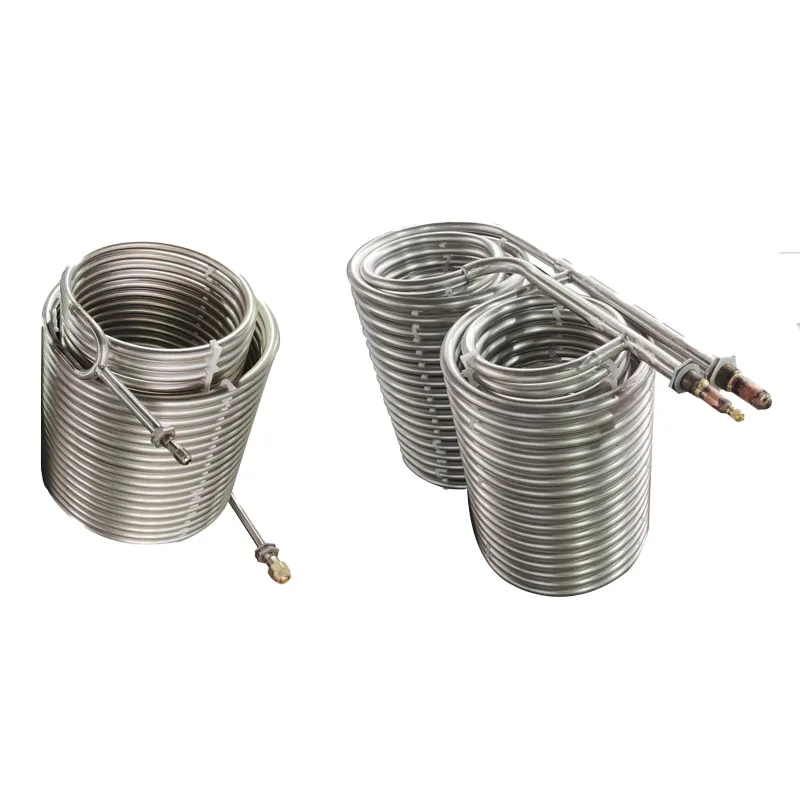Titanium Water Coil Screwed Twisted Pipe Tube Titanium Coil for Seawater Heat Transfer Exchange