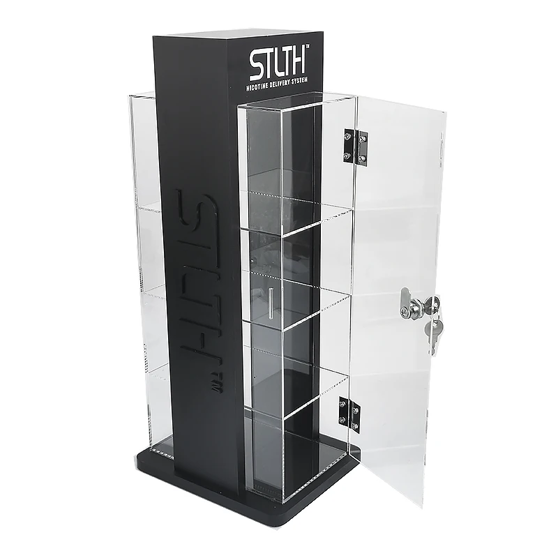 Secure and Stylish Cigarette Display Rack - Lockable Acrylic